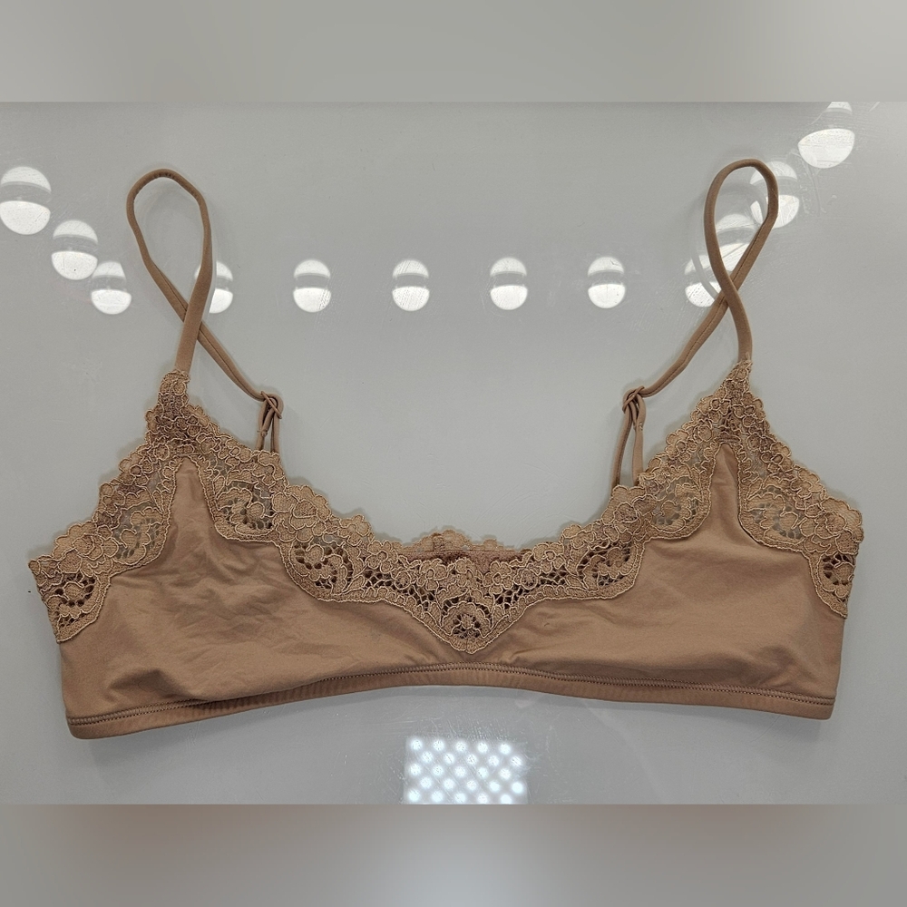 Skims Fits Everybody Lace Scoopneck Bralette - Medium